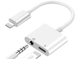 2-in-1 Lightning and Headphone Adapter for Apple iPhone