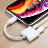 2-in-1 Lightning and Headphone Adapter for Apple iPhone