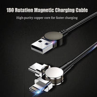 180° Portable Magnetic Cable