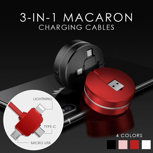 3 in 1 Macaron Charging Cables