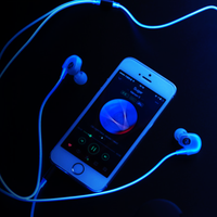 LED SPARK EARPHONE--World's First and Only Laser Headphones